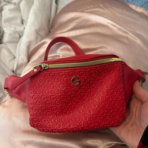 Guess brand red Fanny pack